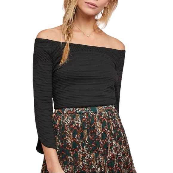 Anthropologie Meadow Rue Sylvie Off-The-Shoulder Top - Picture 1 of 5